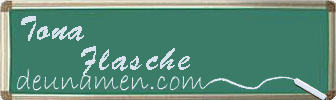 Tona Flasche Visitenkarte